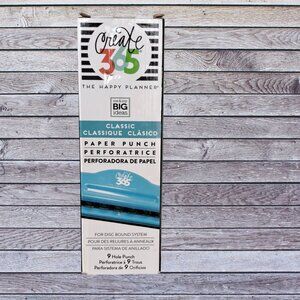 Create 365 The Happy Planner CLASSIC Paper Punch 9-Hole Blue ARC System